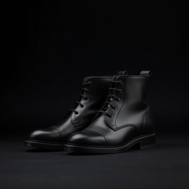 Bota Black Leather
